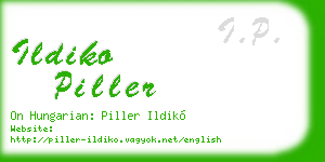 ildiko piller business card